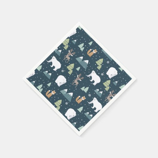 Serviette En Papier Patterns de Cute Christma (Coin)