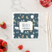 Serviette En Papier Patterns de Cute Christma (En situation)
