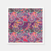 Serviette En Papier Patters animaux ethnic (Devant)