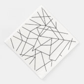 Serviette En Papier Patters blancs et blancs simples (Coin)