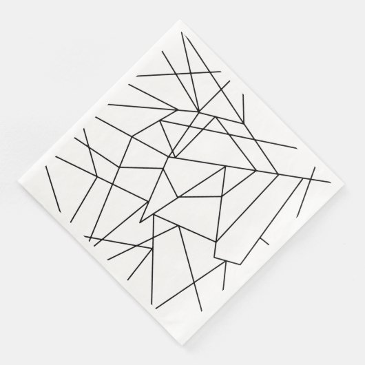 Serviette En Papier Patters blancs et blancs simples (Coin)