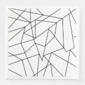 Serviette En Papier Patters blancs et blancs simples (Devant)