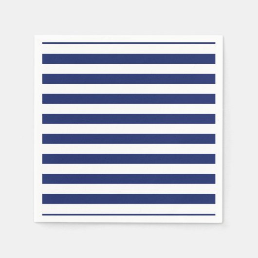 Serviette En Papier Patters bleus et blancs (Devant)