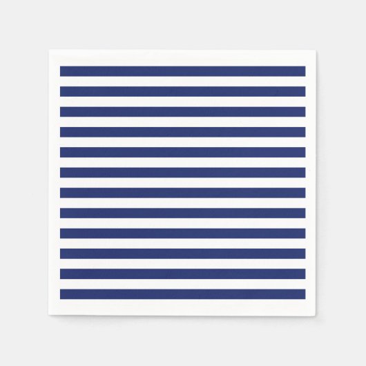 Serviette En Papier Patters bleus et blancs (Devant)