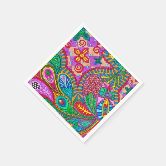 Serviette En Papier Patters de Bohemian (Coin)