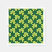 Serviette En Papier Patters de clover vert (Devant)