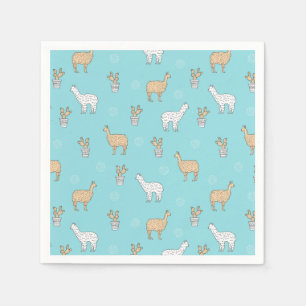 Serviette En Papier Patters de Cute Alpaca Llama