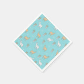Serviette En Papier Patters de Cute Alpaca Llama (Coin)