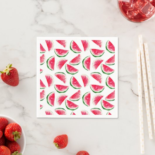 Serviette En Papier Patters de Cute Pineapple et Watermelon (En situation)