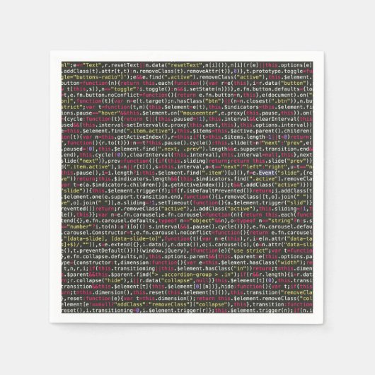 Serviette En Papier Patters de Developer (Devant)