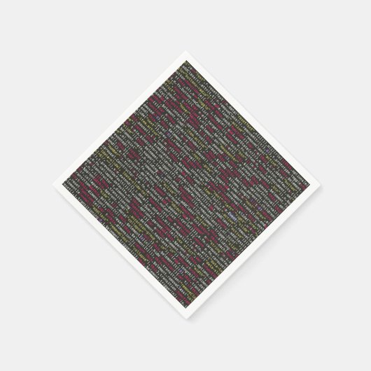 Serviette En Papier Patters de Developer (Coin)