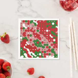 Serviette En Papier Patters de Groovy Funky Mod Retro Christmas