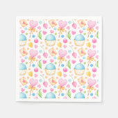 Serviette En Papier Patters de Hearts and Muffins (Devant)