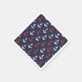 Serviette En Papier Patters de la Red White And Blue Navy (Coin)