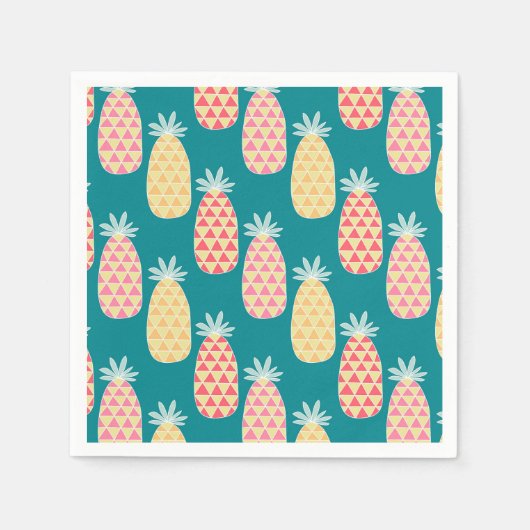 Serviette En Papier Patters de Pineapple Doodle (Devant)