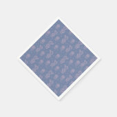 Serviette En Papier Patters de Pink & Purple Cartoon (Coin)