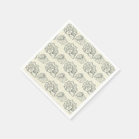 Serviette En Papier Patters de Shell (Coin)