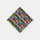 Serviette En Papier Patters de texture tropicale (Coin)