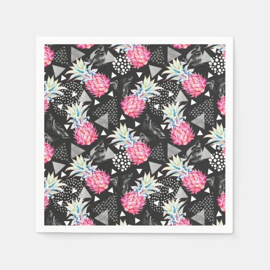 Serviette En Papier Patters de Textured Triangle Pineapple (Devant)