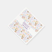 Serviette En Papier Patters de Whimsical Watercolor (Coin)