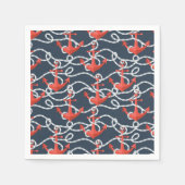 Serviette En Papier Patters Nautical Anchors et Rope (Devant)