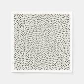 Serviette En Papier Patters noirs (Devant)