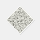 Serviette En Papier Patters noirs (Coin)
