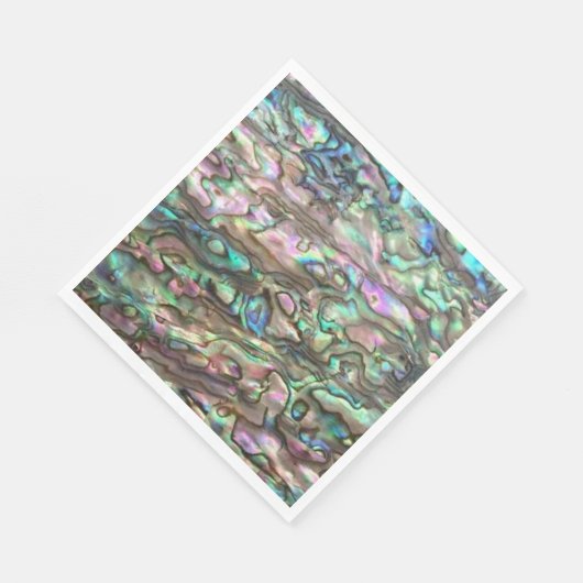 Serviette En Papier Paua Shell Abalone Natural Luncheon Papier Napkin (Coin)