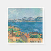 Serviette En Papier Paul Cezanne - Baie de Marseille, vue d'Estaque (Devant)