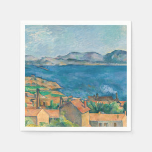 Serviette En Papier Paul Cezanne - Baie de Marseille, vue d'Estaque