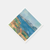 Serviette En Papier Paul Cezanne - Baie de Marseille, vue d'Estaque (Coin)