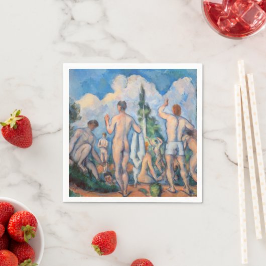 Serviette En Papier Paul Cezanne - Bathers (En situation)