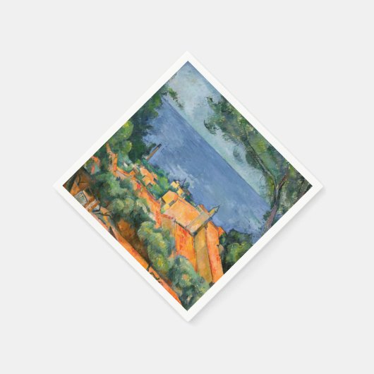 Serviette En Papier Paul Cezanne - Estaque aux toits rouges (Coin)