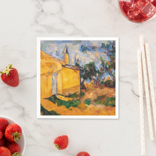 Serviette En Papier Paul Cezanne - Le Cabanon de Jourdan (En situation)