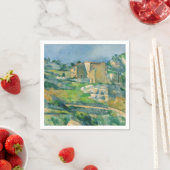Serviette En Papier Paul Cezanne - Maisons en Provence, Vallée de Riau (En situation)