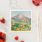 Serviette En Papier Paul Cezanne - Mont Sainte-Victoire (En situation)