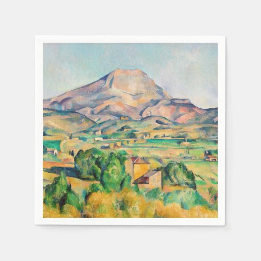 Serviette En Papier Paul Cezanne - Mont Sainte-Victoire (Devant)