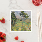 Serviette En Papier Paul Cezanne - Mont Sainte-Victoire et Viaduc (En situation)