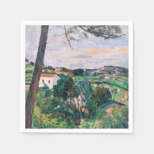 Serviette En Papier Paul Cezanne - Pin à Estaque (Devant)