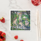 Serviette En Papier Paul Cezanne - Quatre Bathers (En situation)