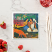 Serviette En Papier Paul Gauguin - Arearea / Le Chien Rouge (En situation)