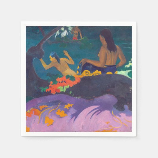 Serviette En Papier Paul Gauguin - By the Sea / Fatata te Miti (Devant)