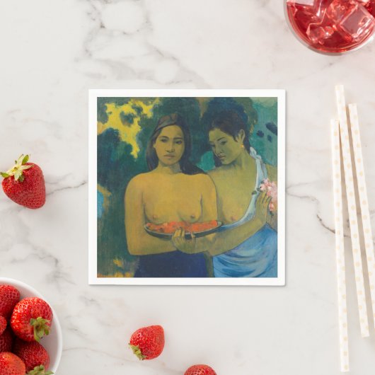 Serviette En Papier Paul Gauguin - Deux femmes tahitiennes (En situation)