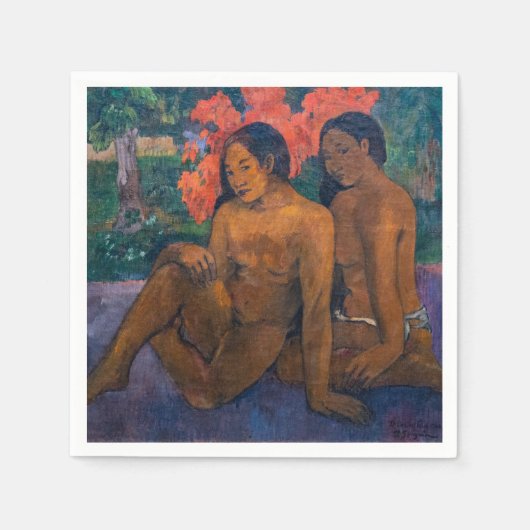 Serviette En Papier Paul Gauguin - Et l'or de leur corps (Devant)