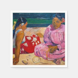 Serviette En Papier Paul Gauguin - Femmes de Tahiti sur la plage