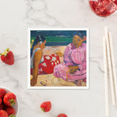 Serviette En Papier Paul Gauguin - Femmes tahitiennes sur la plage (En situation)