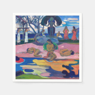 Serviette En Papier Paul Gauguin - Jour de la déesse / Mahana no atua