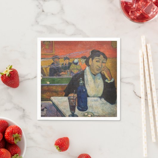 Serviette En Papier Paul Gauguin - Le Night Café, Arles (En situation)