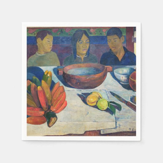 Serviette En Papier Paul Gauguin - Le Repas / Bananes (Devant)