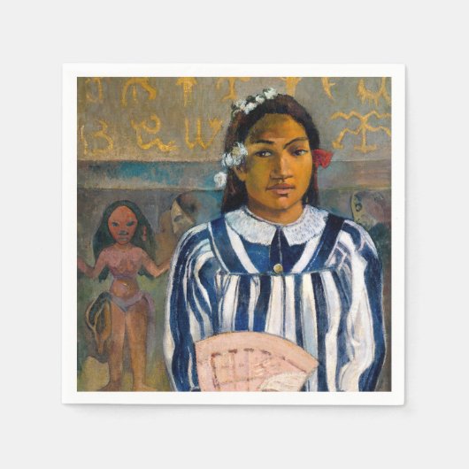 Serviette En Papier Paul Gauguin - Les ancêtres de Tehamana (Devant)